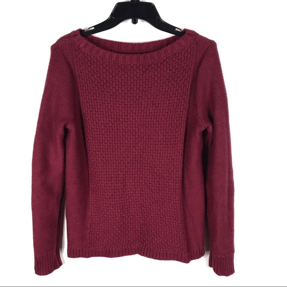 Banana Republic Maroon Chunky Knit Sweater - Picture 6 of 8